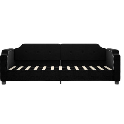 Divano Letto con Letto Estraibile Nero 80x200 Tessuto | homemem39