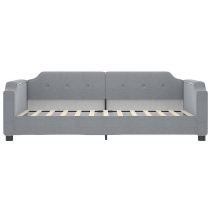 Divano Letto con Letto Estraibile Grigio Chiaro 90x200 Tessuto - homemem39