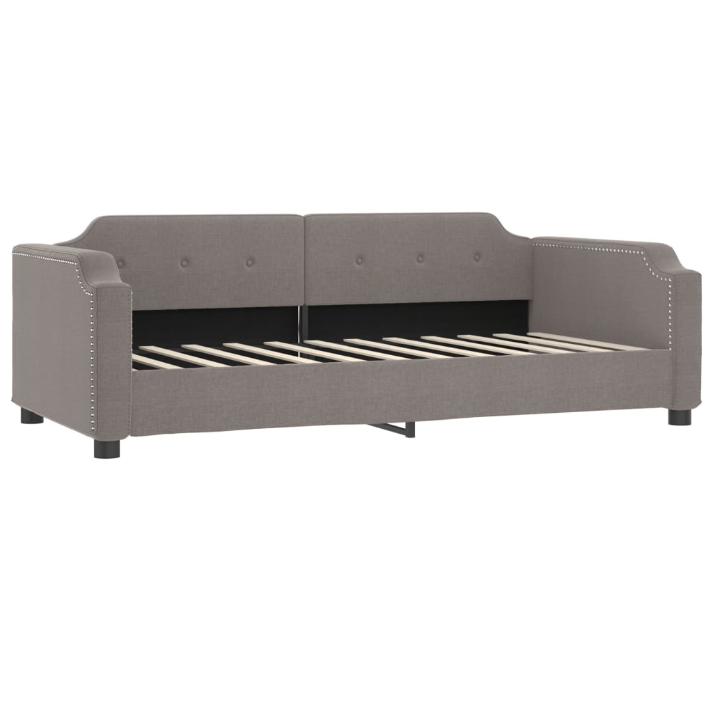 Divano Letto con Letto Estraibile Tortora 100x200 cm in Tessuto