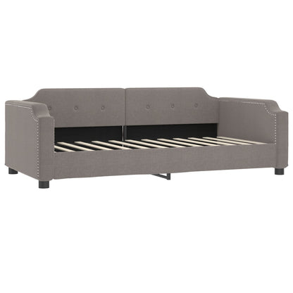 Divano Letto con Letto Estraibile Tortora 100x200 cm in Tessuto