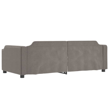 Divano Letto con Letto Estraibile Tortora 100x200 cm in Tessuto