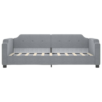 Divano Letto con Letto Estraibile Grigio Chiaro 90x190 Tessuto | homemem39