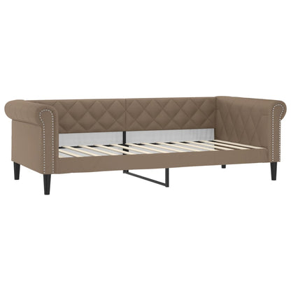 Divano Letto Estraibile Cassetti Cappuccino 90x200cm Similpelle
