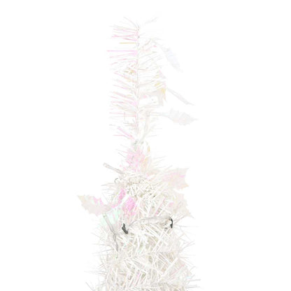 Albero di Natale Artificiale Pop-up con 50 LED Bianco 120 cm