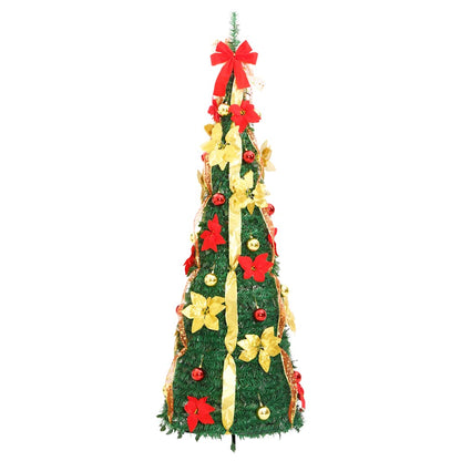 Albero di Natale Artificiale Pop-up con 150 LED Verde 180 cm