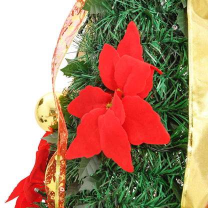 Albero di Natale Artificiale Pop-up con 150 LED Verde 180 cm