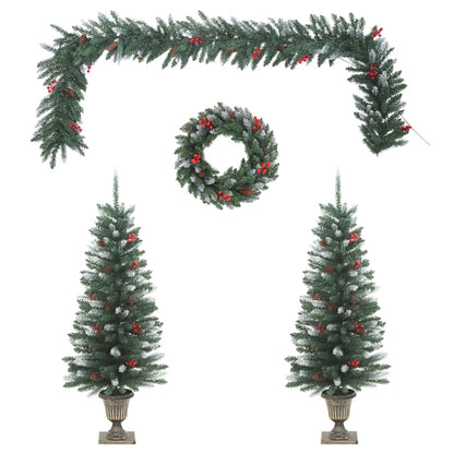 Set Decorazioni di Natale per Porte 4 pz in PVC - homemem39