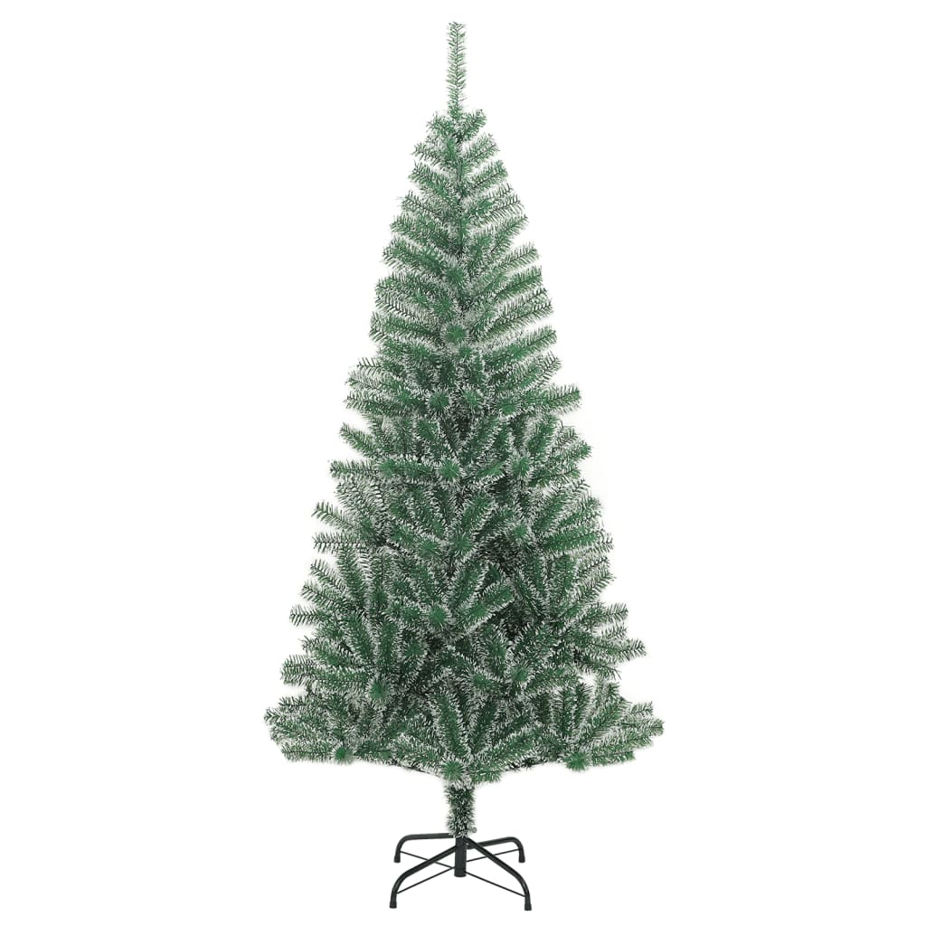 Albero di Natale Artificiale con Neve Fioccata Verde 210 cm - homemem39