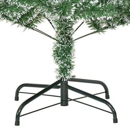 Albero di Natale Artificiale con Neve Fioccata Verde 210 cm - homemem39