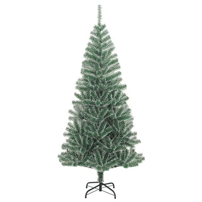 Albero di Natale Artificiale con Neve Fioccata Verde 240 cm