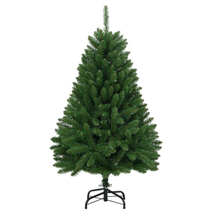 Albero di Natale Artificiale Incernierato con Base Verde 150 cm