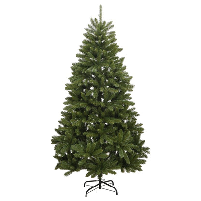 Albero di Natale Artificiale Incernierato con Base Verde 210 cm