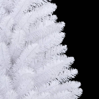 Albero di Natale Artificiale Incernierato con Base Bianco 120cm