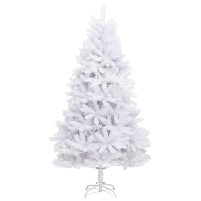 Albero di Natale Artificiale Incernierato con Base Bianco 210cm | homemem39