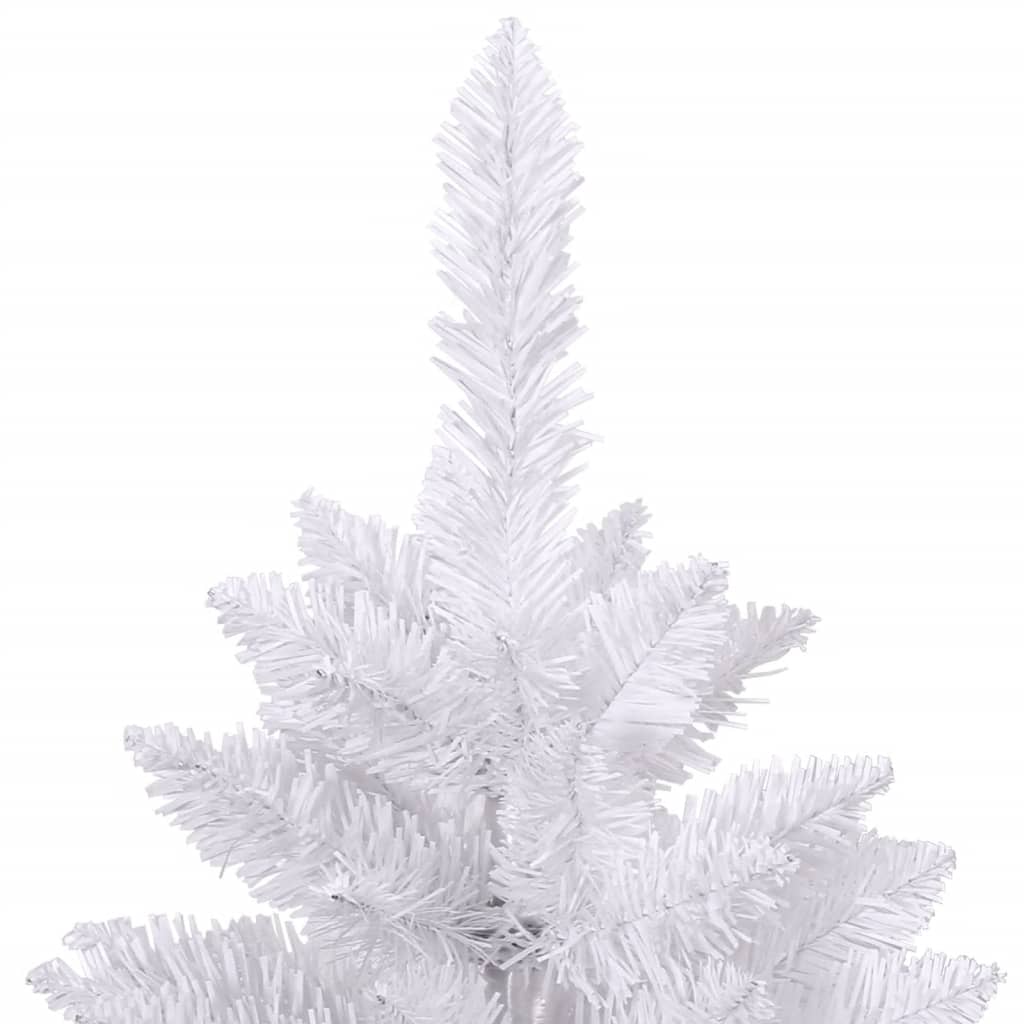 Albero di Natale Artificiale Incernierato con Base Bianco 270cm