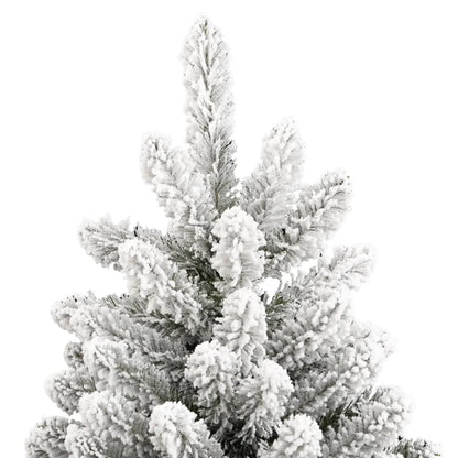 Albero Natale Artificiale Incernierato con Neve Fioccata 210 cm