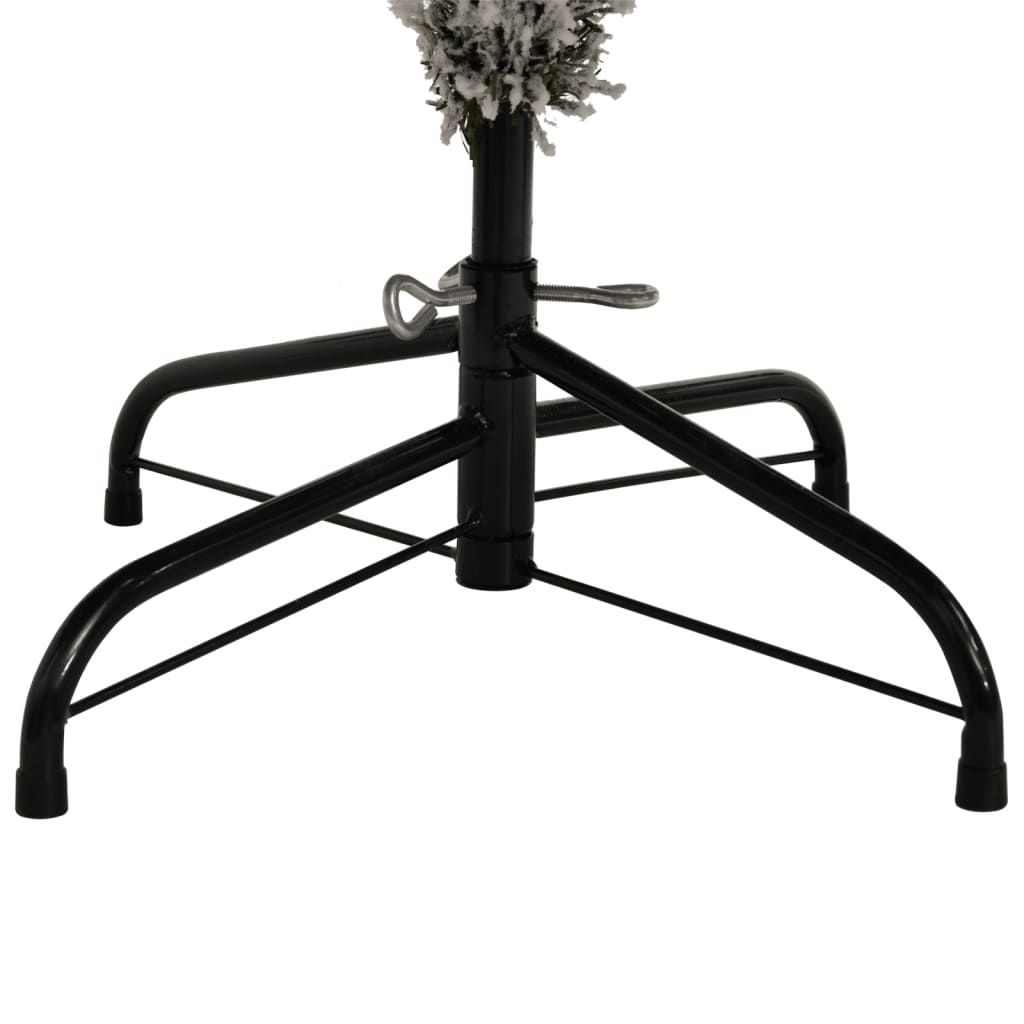 Albero Natale Artificiale Incernierato con Neve Fioccata 210 cm