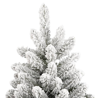 Albero Natale Artificiale Incernierato con Neve Fioccata 240 cm