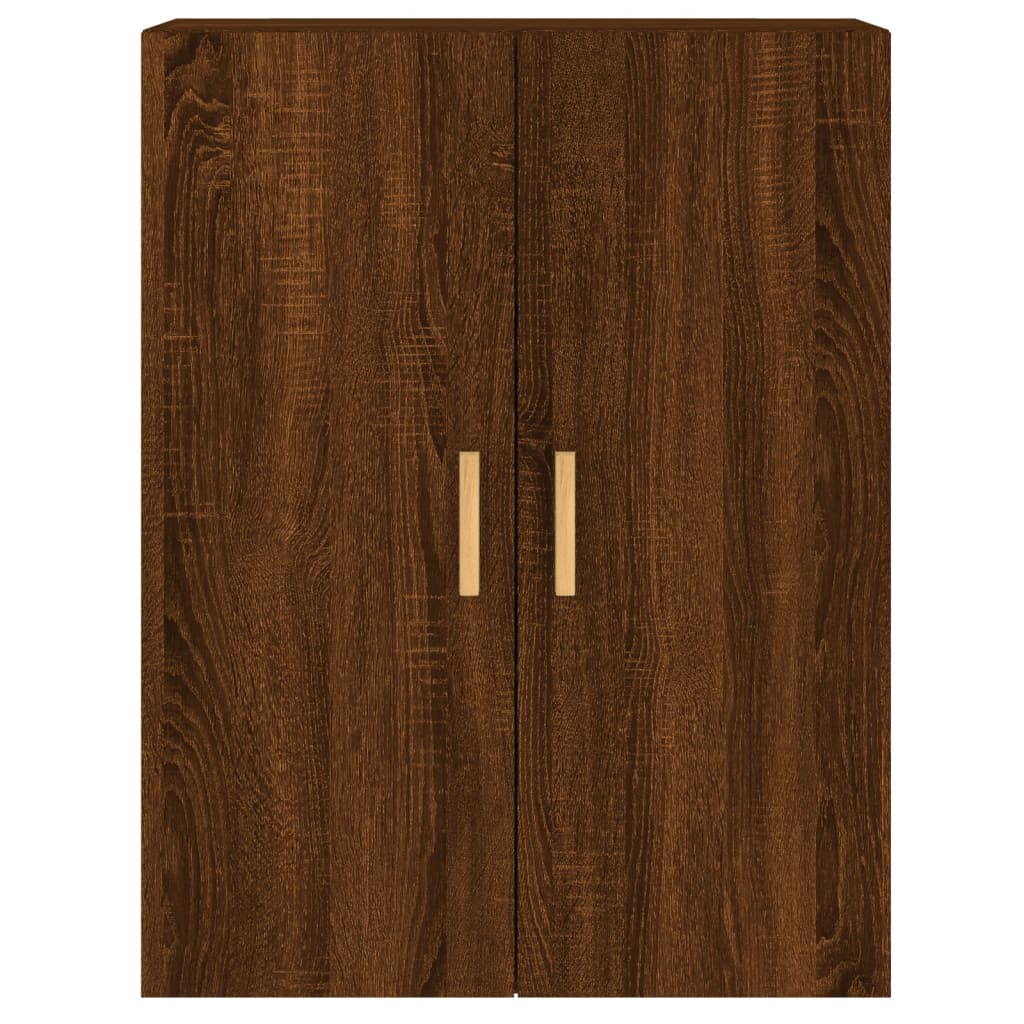 Armadietti a Parete 2 pz Rovere Marrone in Legno Multistrato - homemem39