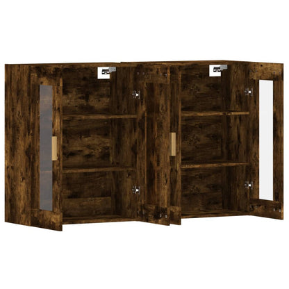 Armadietti a Parete 2 pz in legno multistrato