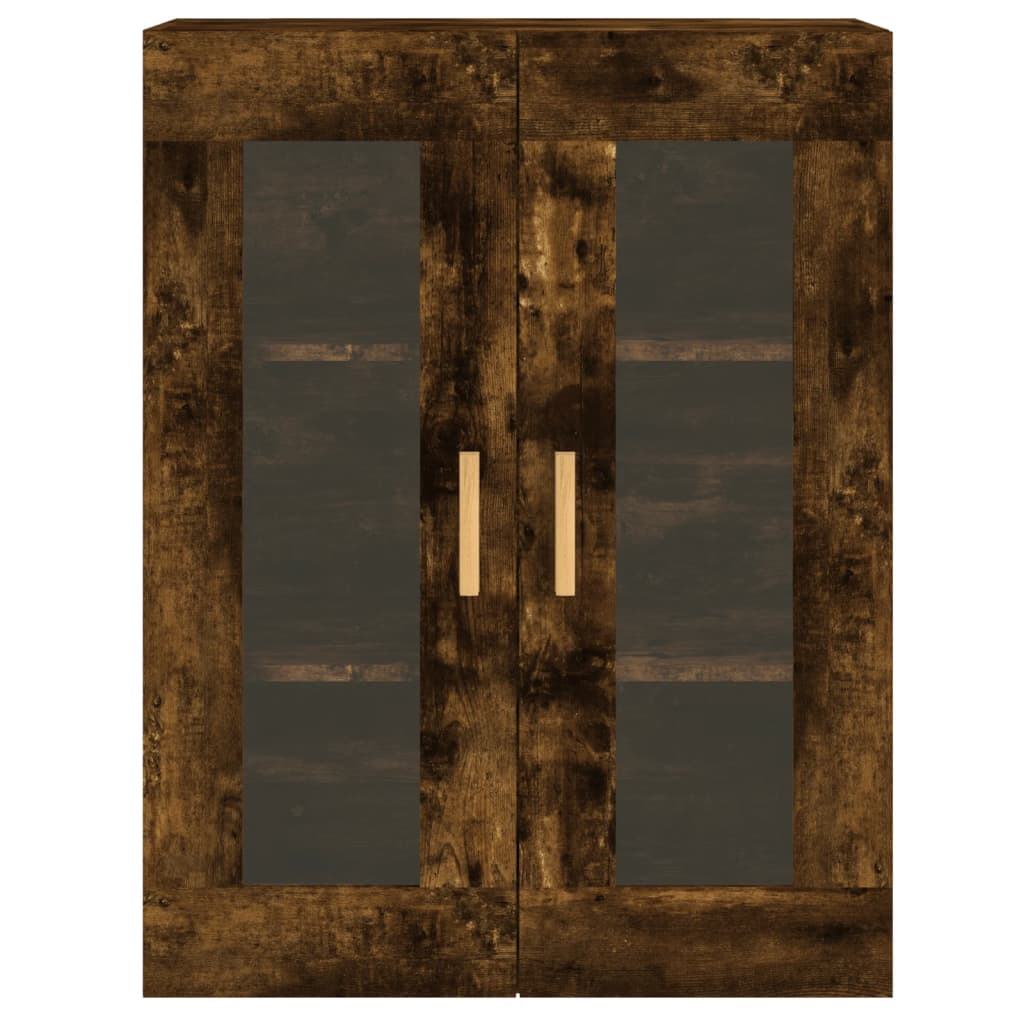 Armadietti a Parete 2 pz Rovere Fumo in Legno Multistrato - homemem39