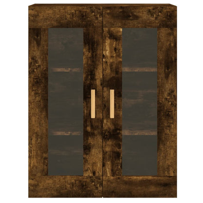 Armadietti a Parete 2 pz Rovere Fumo in Legno Multistrato - homemem39