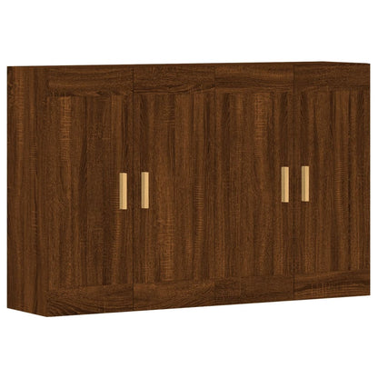 Armadietti a Parete 2 pz in legno multistrato