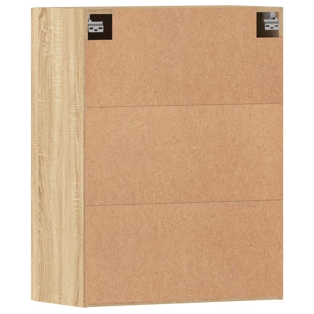 Armadietti a Parete 2 pz Rovere Sonoma in Legno Multistrato