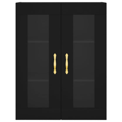 Armadietti a Parete 2 pz Neri in Legno Multistrato - homemem39