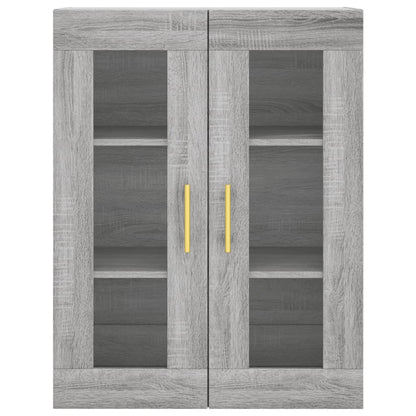 Armadietti a Parete 2 pz Grigio Sonoma in Legno Multistrato - homemem39