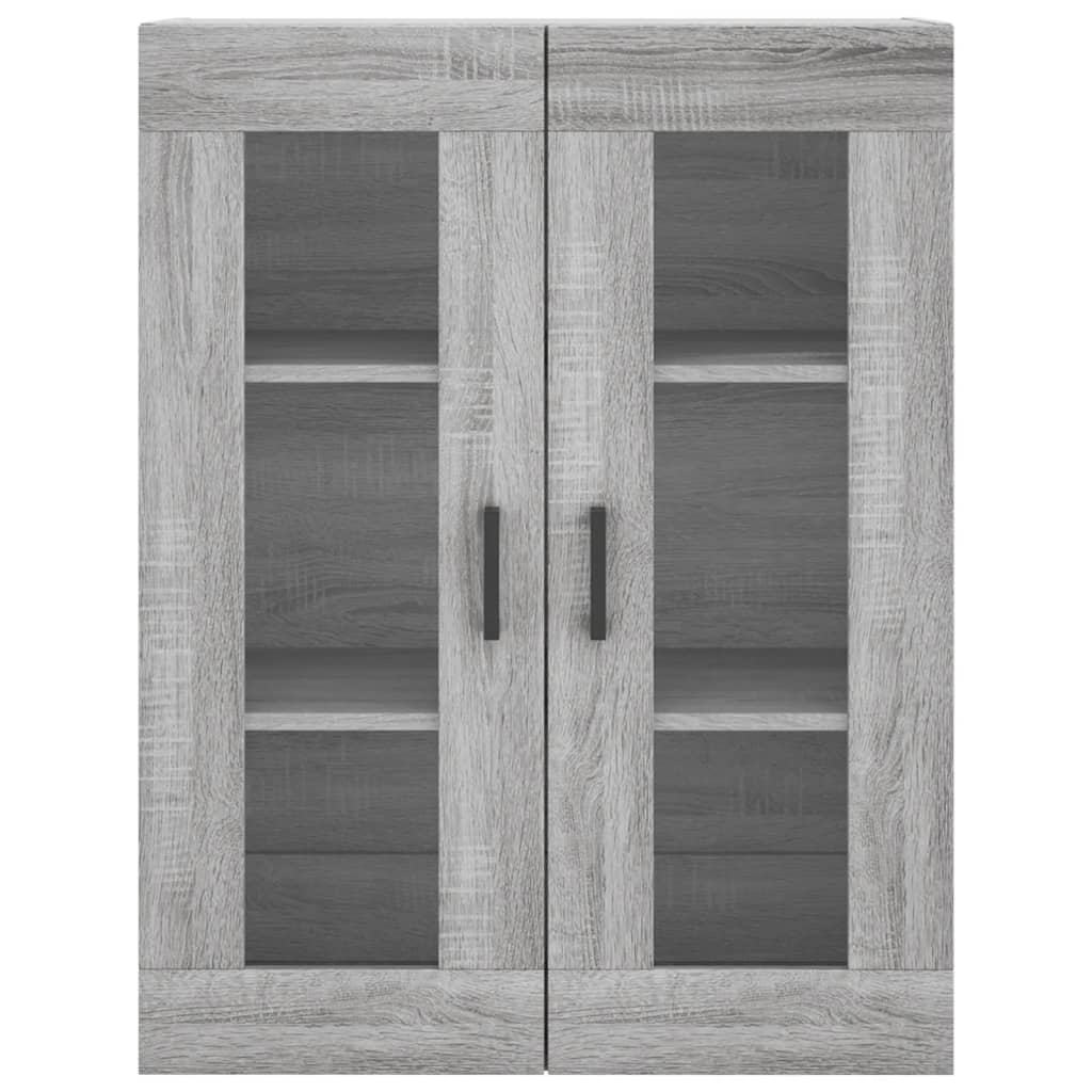 Armadietti a Parete 2 pz Grigio Sonoma in Legno Multistrato - homemem39