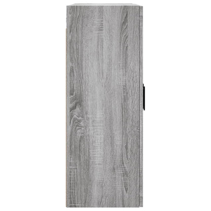 Armadietti a Parete 2 pz Grigio Sonoma in Legno Multistrato