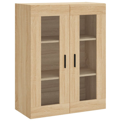 Armadietti a Parete 2 pz Rovere Sonoma in Legno Multistrato | homemem39