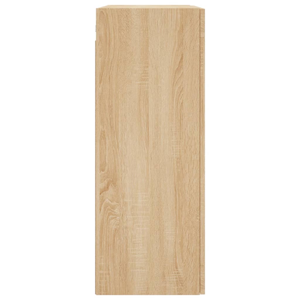 Armadietti a Parete 2 pz Rovere Sonoma in Legno Multistrato | homemem39