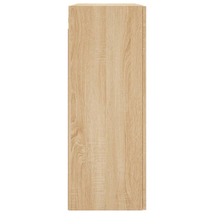 Armadietti a Parete 2 pz Rovere Sonoma in Legno Multistrato | homemem39