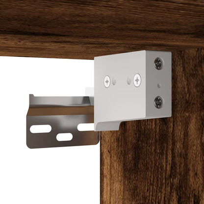 Armadietti a Parete 2 pz Rovere Fumo in Legno Multistrato | homemem39
