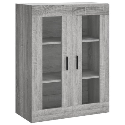 Armadietti a Parete 2 pz Grigio Sonoma in Legno Multistrato | homemem39
