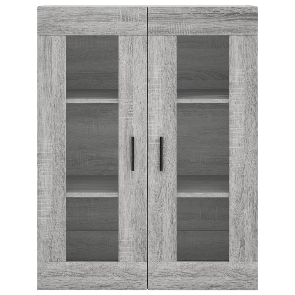 Armadietti a Parete 2 pz Grigio Sonoma in Legno Multistrato | homemem39