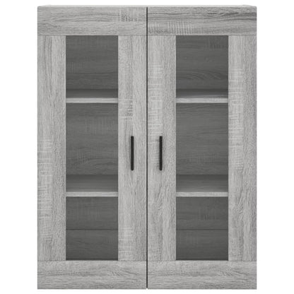 Armadietti a Parete 2 pz Grigio Sonoma in Legno Multistrato | homemem39