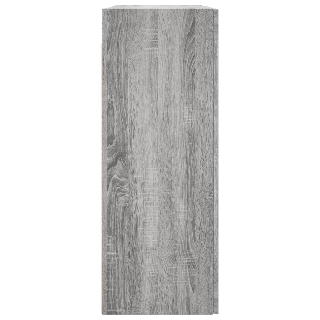 Armadietti a Parete 2 pz Grigio Sonoma in Legno Multistrato | homemem39