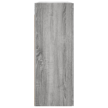 Armadietti a Parete 2 pz Grigio Sonoma in Legno Multistrato | homemem39