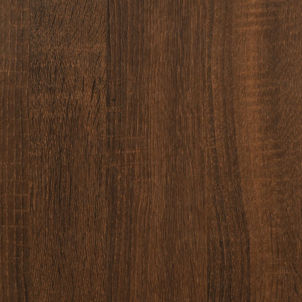 Armadietti a Parete 2 pz Rovere Marrone in Legno Multistrato | homemem39