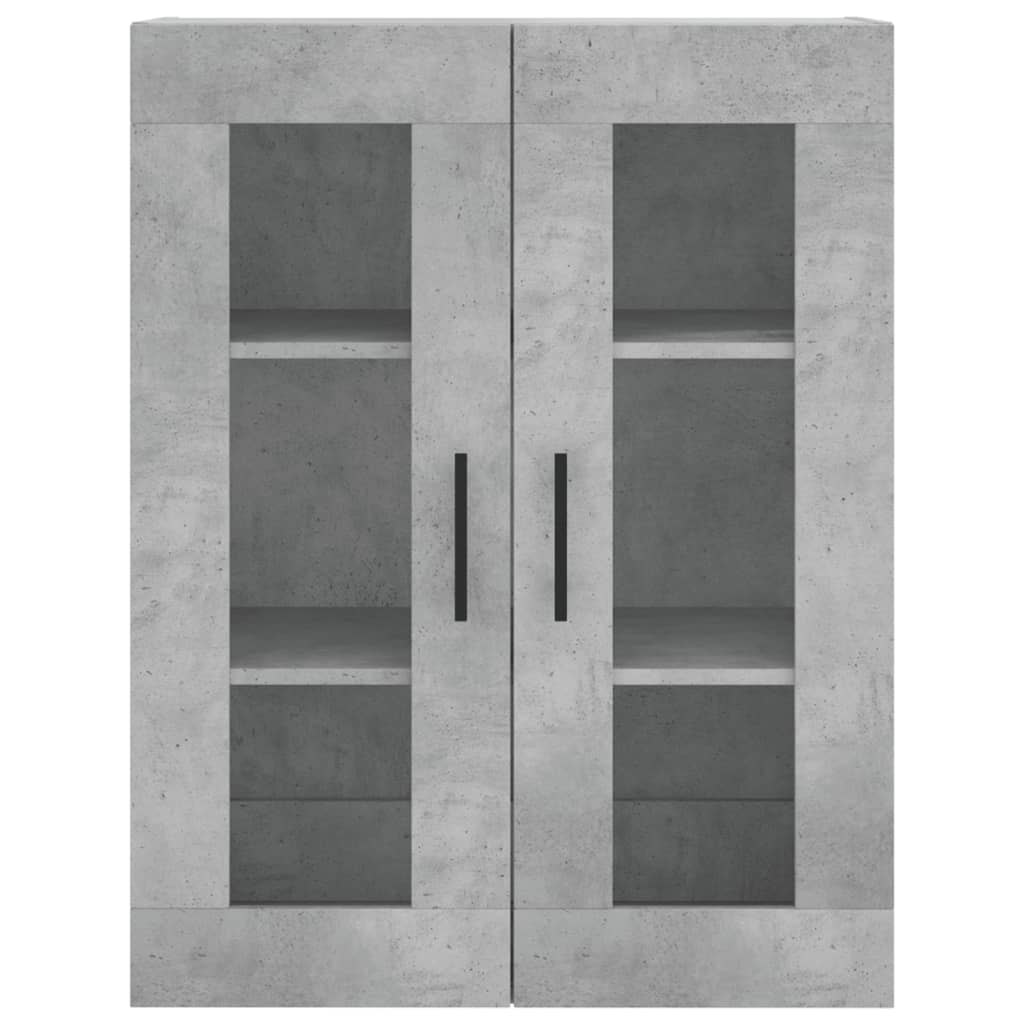 Armadietti a Parete 2 pz Grigio Cemento in Legno Multistrato | homemem39