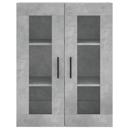 Armadietti a Parete 2 pz Grigio Cemento in Legno Multistrato | homemem39