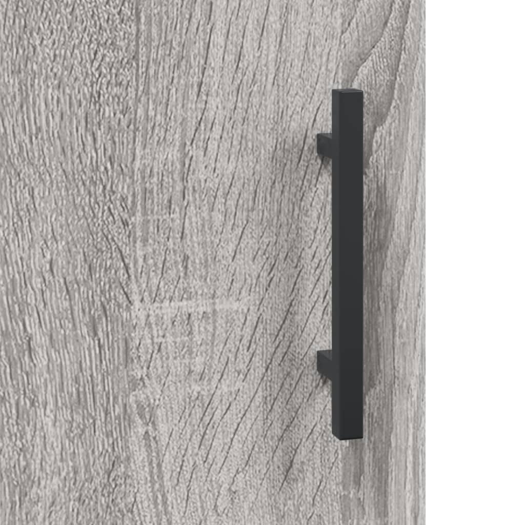 Armadietti a Parete 2 pz Grigio Sonoma in Legno Multistrato | homemem39