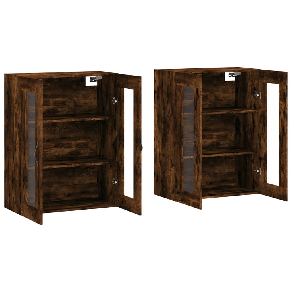 Armadietti a Parete 2 pz in legno multistrato