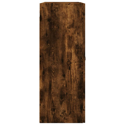 Armadietti a Parete 2 pz Rovere Fumo in Legno Multistrato