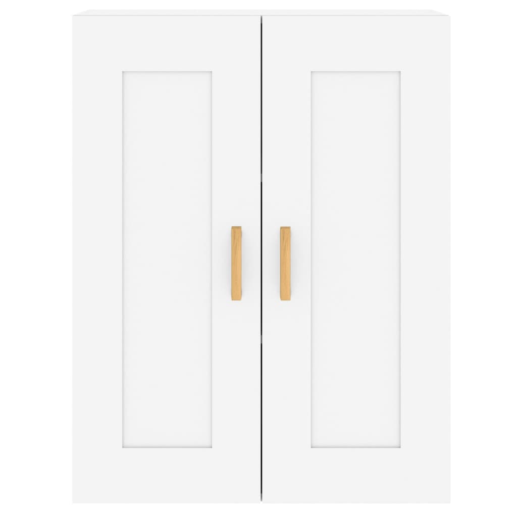 Armadietti a Parete 2 pz Bianchi in Legno Multistrato | homemem39