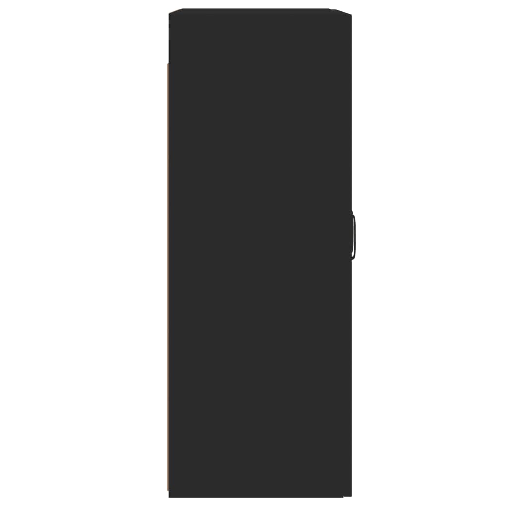 Armadietti a Parete 2 pz Neri in Legno Multistrato - homemem39