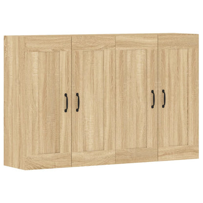 Armadietti a Parete 2 pz Rovere Sonoma in Legno Multistrato | homemem39
